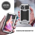 R-JUST Pancerne Etui Antywstrząsowe do iPhone 15 Plus srebrne