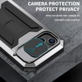 R-JUST Pancerne Etui Antywstrząsowe do iPhone 15 Plus srebrne