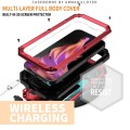 R-JUST Pancerne Etui Antywstrząsowe do iPhone 15 Plus czerwone