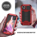 R-JUST Pancerne Etui Antywstrząsowe do iPhone 15 Plus czerwone