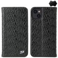 Fierre Shann Eleganckie Skórzane Etui do iPhone 15 Plus czarne