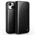 QIALINO Eleganckie Skórzane Etui do iPhone 15 Plus czarne