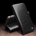 QIALINO Eleganckie Skórzane Etui do iPhone 15 Plus czarne