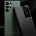QIALINO Eleganckie Skórzane Etui do Samsung Galaxy S22+ 5G zielone
