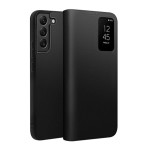 QIALINO Eleganckie Skórzane Etui do Samsung Galaxy S22+ 5G czarne