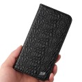 Fierre Shann Eleganckie Skórzane Etui do iPhone 15 Pro czarne