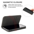 Fierre Shann Eleganckie Skórzane Etui do iPhone 15 Pro czarne