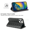 Fierre Shann Eleganckie Skórzane Etui do iPhone 15 Pro czarne