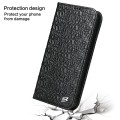 Fierre Shann Eleganckie Skórzane Etui do iPhone 15 Pro czarne