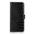 Skórzane Etui Pokrowiec RFiD do iPhone 15 Plus czarne