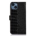 Skórzane Etui Pokrowiec RFiD do iPhone 15 Plus czarne