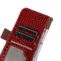 Skórzane Etui Pokrowiec RFiD do iPhone 15 Plus czerwone