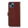 Skórzane Etui z Klapką Pokrowiec RFiD do iPhone 15 brązowe