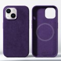 Eleganckie Etui Obudowa MagSafe do iPhone 15 fioletowe