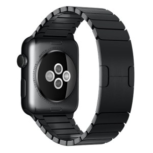 Stalowa Bransoleta Panelowa do Apple Watch 42mm/44mm/45mm - czarna