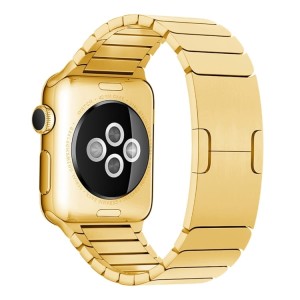 Regulowana Stalowa Bransoleta Panelowa do Apple Watch 42mm/44mm/45mm złota
