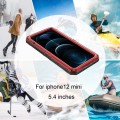 Pancerne Etui Metal Silikon Szkło do iPhone 12 Mini czerwone