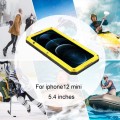 Pancerne Etui Metal Silikon Szkło do iPhone 12 Mini żółte