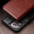 QIALINO Eleganckie Skórzane Etui Pokrowiec do iPhone 15 czarne