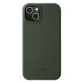 MELKCO Skórzane Etui Obudowa Plecki do iPhone 15 zielone