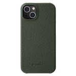 MELKCO Skórzane Etui Obudowa Plecki do iPhone 15 zielone