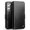 QIALINO Eleganckie Skórzane Etui do Samsung Galaxy S22+ czarne