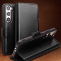 QIALINO Eleganckie Skórzane Etui do Samsung Galaxy S22+ czarne