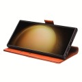 QIALINO Eleganckie Skórzane Etui do Samsung Galaxy S23 brązowe jasne