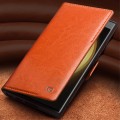 QIALINO Eleganckie Skórzane Etui do Samsung Galaxy S23 brązowe