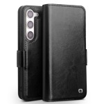 QIALINO Eleganckie Skórzane Etui do Samsung Galaxy S23 czarne