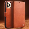 QIALINO Skórzane Etui Pokrowiec iPhone 12 / 12 Pro brązowe