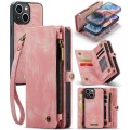 Pokrowiec Magnetyczne Etui Portfel CASEME do iPhone 15 Plus różowe