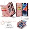 Pokrowiec Magnetyczne Etui Portfel CASEME do iPhone 15 Plus różowe
