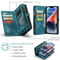 Pokrowiec Magnetyczne Etui Portfel CASEME do iPhone 15 Plus zielony