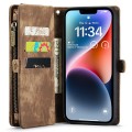 Pokrowiec Magnetyczne Etui Portfel CASEME do iPhone 15 Plus brązowy