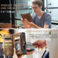 Pokrowiec Magnetyczne Etui Portfel CASEME do iPhone 15 Plus brązowy