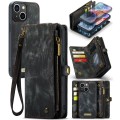 Pokrowiec Magnetyczne Etui Portfel CASEME do iPhone 15 Plus czarny
