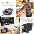 Pokrowiec Magnetyczne Etui Portfel CASEME do iPhone 15 Plus czarny