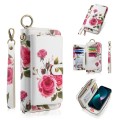 POLA Etui Portfel Pokrowiec do iPhone 15 Plus biały w kwiaty