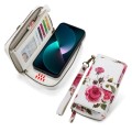 POLA Etui Portfel Pokrowiec do iPhone 15 Plus biały w kwiaty