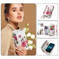 POLA Etui Portfel Pokrowiec do iPhone 15 Plus biały w kwiaty
