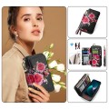 POLA Etui Portfel Pokrowiec do iPhone 15 Plus czarny w kwiaty
