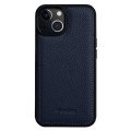 MELKCO Skórzane Etui Obudowa Plecki do iPhone 15 Plus granatowe