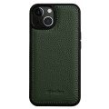 MELKCO Skórzane Etui Obudowa Plecki do iPhone 15 Plus zielone