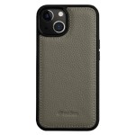 MELKCO Skórzane Etui Obudowa Plecki do iPhone 15 szare