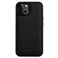 MELKCO Skórzane Etui Obudowa Plecki do iPhone 15 czarne