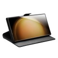 QIALINO Eleganckie Matowe Skórzane Etui do Samsung Galaxy S22+ czarne