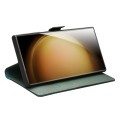 QIALINO Eleganckie Matowe Skórzane Etui do Samsung Galaxy S22+ zielone