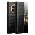 QIALINO Skórzane Etui Smart Cover do Huawei Mate 50 Pro czarne