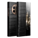 QIALINO Skórzane Etui Smart Cover do Huawei Mate 50 Pro czarne